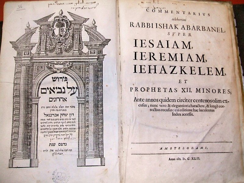 Abravanel Perush ‘al Nevi’im ahronim