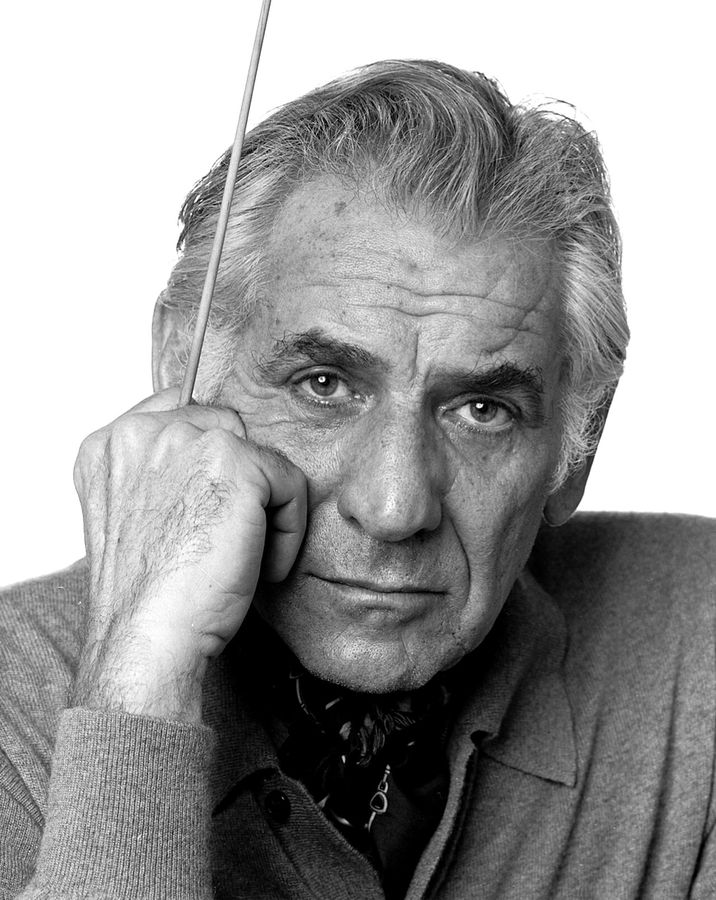 Leonard Bernstein by Jack Mitchell (high quality)