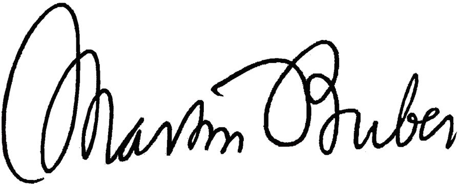 Unterschrift Martin Buber österreichisch-israelischer jüdischer Religionsphilosoph