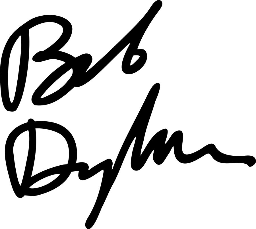 Bob Dylan signature