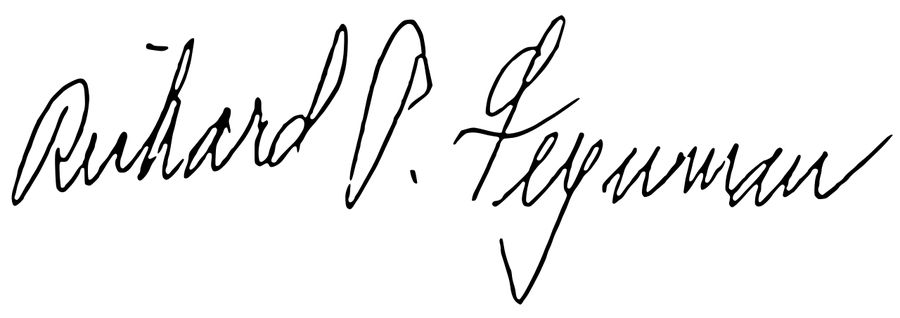 Richard Feynman signature
