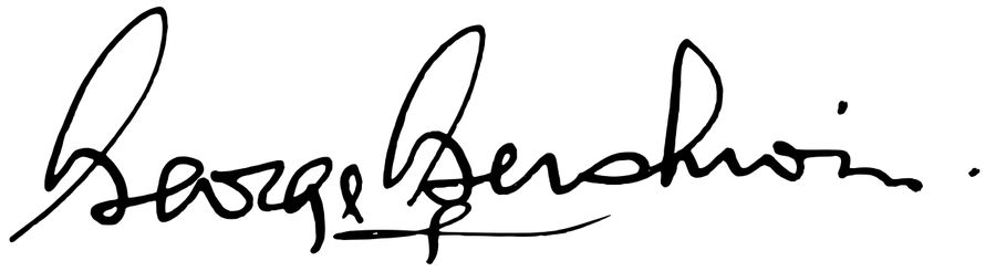 George Gershwin signature
