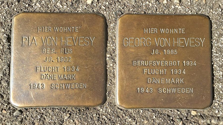 Georg und Pia von Hevesy Stolpersteine