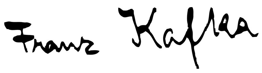 Franz Kafka's signature