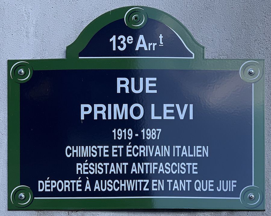 Plaque Rue Primo Levi - Paris XIII (FR75) - 2021-06-07 - 1