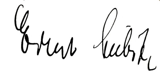 Unterschrift Ernst Lubitsch ( 1892-1947)