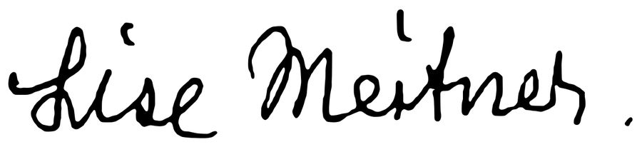 Lise Meitner signature