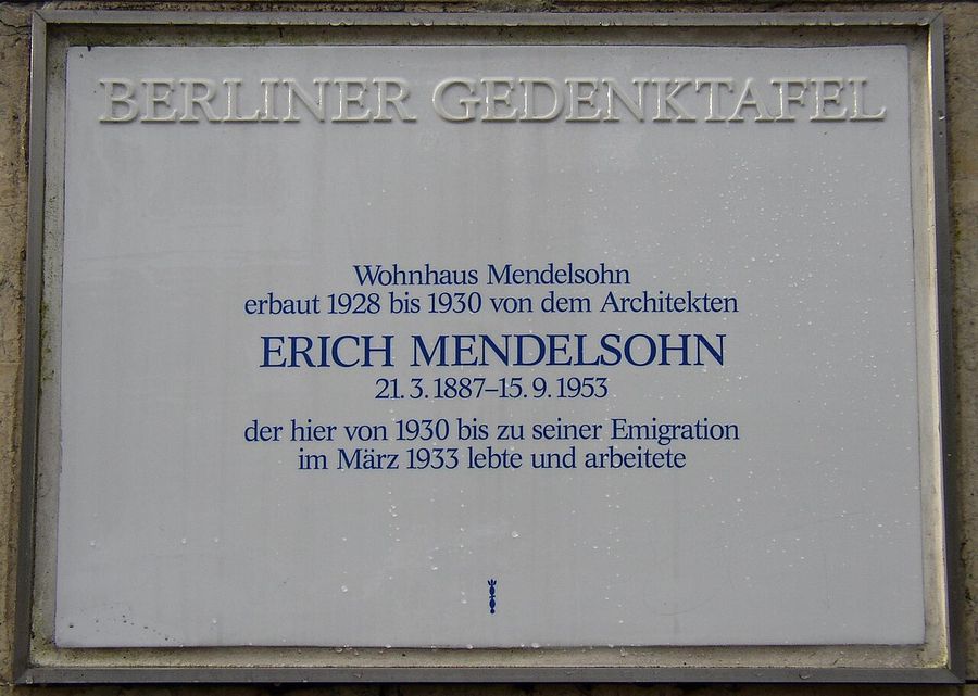 Berlin GTafel Erich Mendelsohn