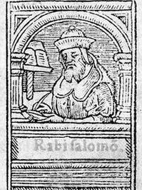 A later artist’s depiction of Rashi — no contemporary likeness exists